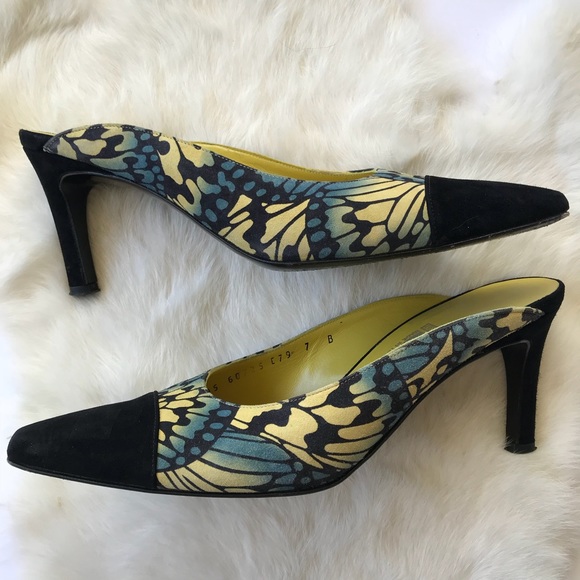 Salvatore Ferragamo Shoes - Salvatore Ferragamo Butterfly Mules Heels Sz 7
